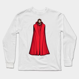 Jesus Superhero Standing Tall Long Sleeve T-Shirt